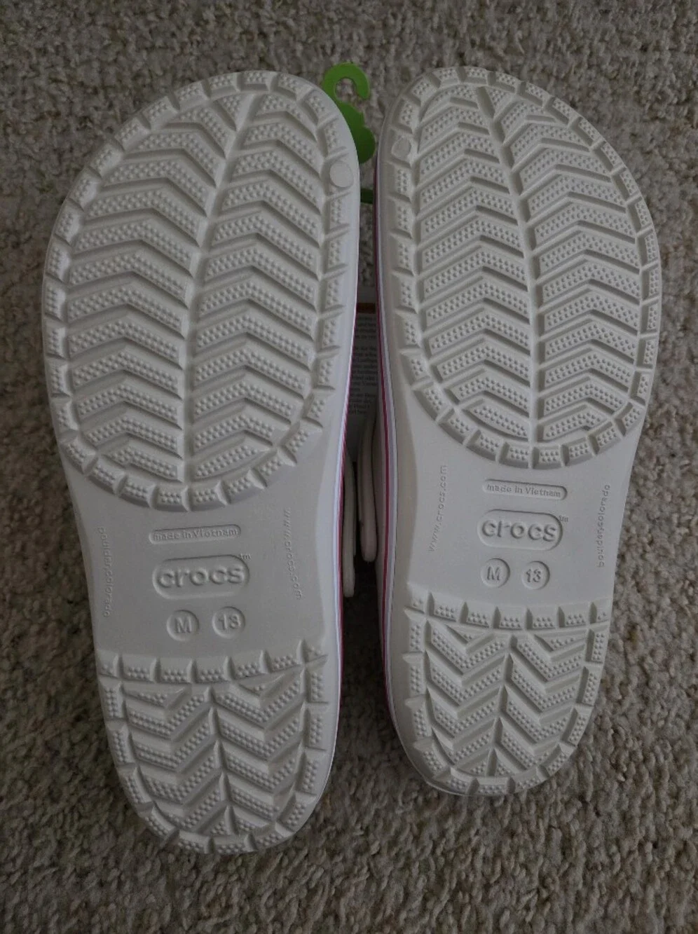 Crocs Crocband Clog Stucco Melon Cream Pink‎ Men's Size 13 NWT